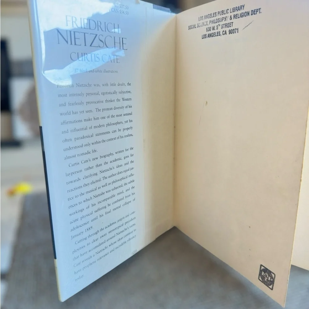 Friedrich Nietzsche Book by Curtis Cate